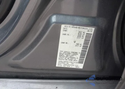 2018 Nissan Altima 2.5 Sr z USA, uszkodzony, nr VIN 1N4AL3AP4JC282318